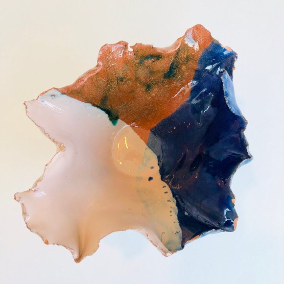 Handmade Glazed Ceramic Trinket Bowl / Dish - Picture 3 of 16